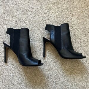 Vince Camuto Peep Toe Black Booties